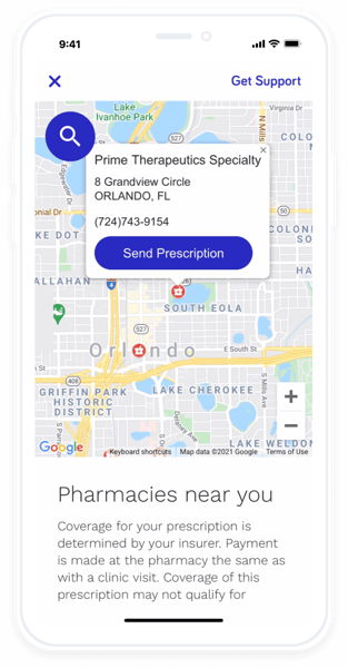 prescription on phone graphic